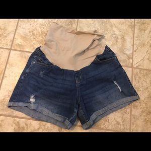 Motherhood Maternity Denim Shorts